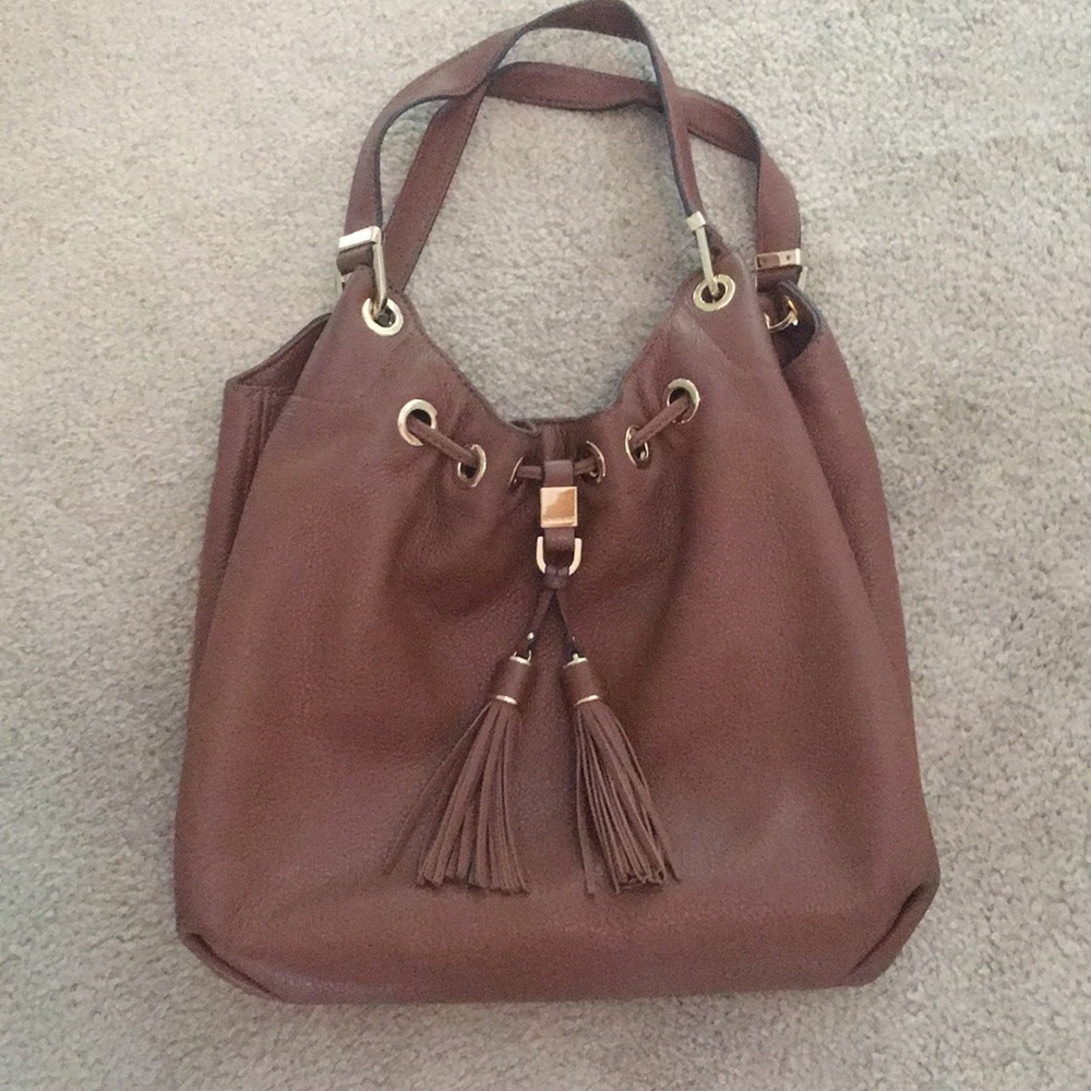 Michael Kors  brown leather hobo